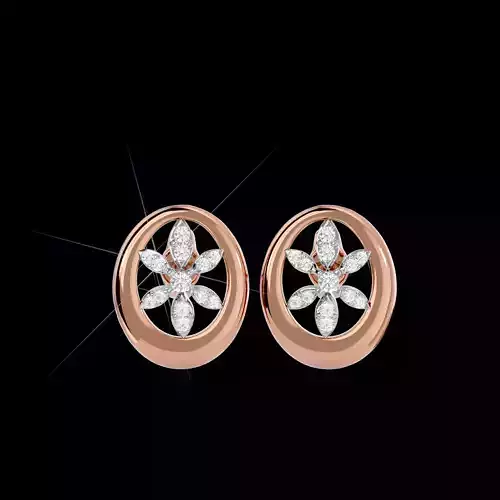 Light Minimalist Diamond Earrings