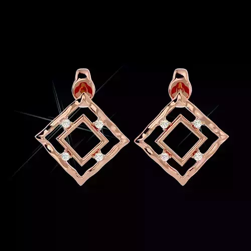 Light Minimalist Diamond Earrings