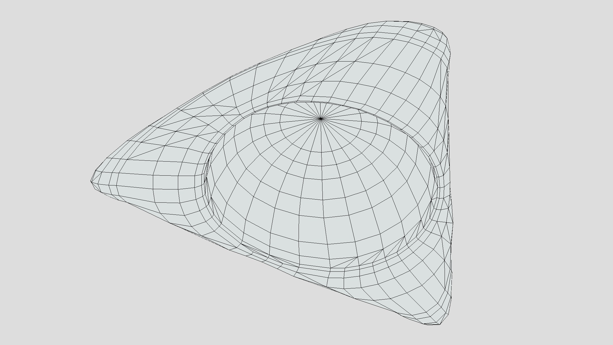 Tricorn Hat Low Poly Low-poly 3D model_11