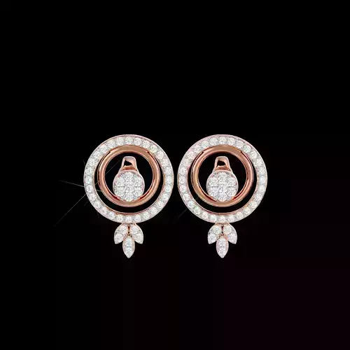 Light Minimalist Diamond Earrings