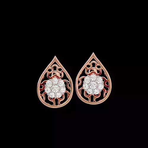 Light Minimalist Diamond Earrings
