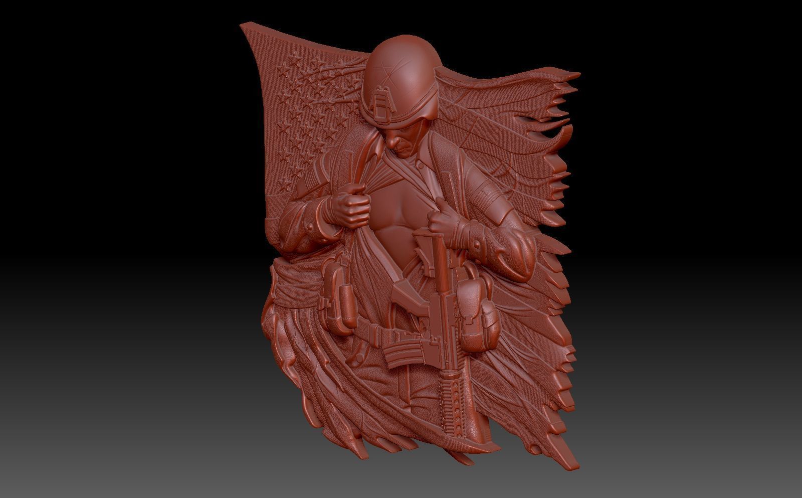 Soldier 3D print model_4