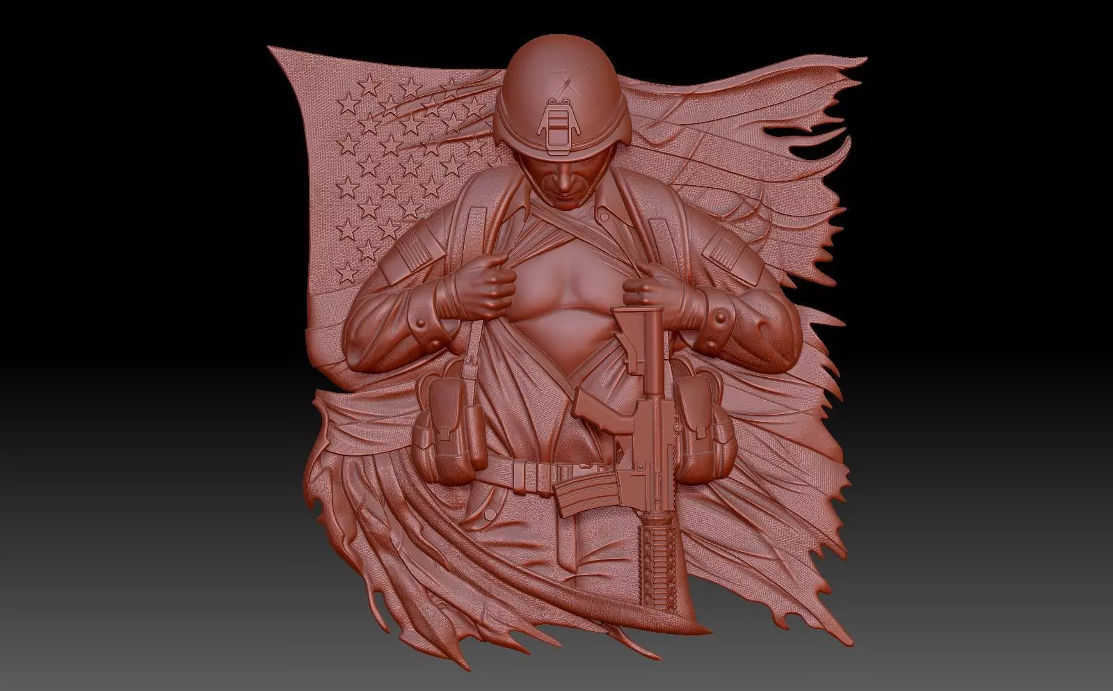 Soldier 3D print model_0