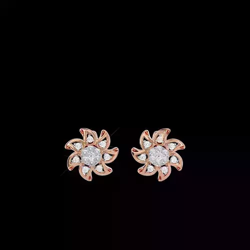 Light Minimalist Diamond Earrings