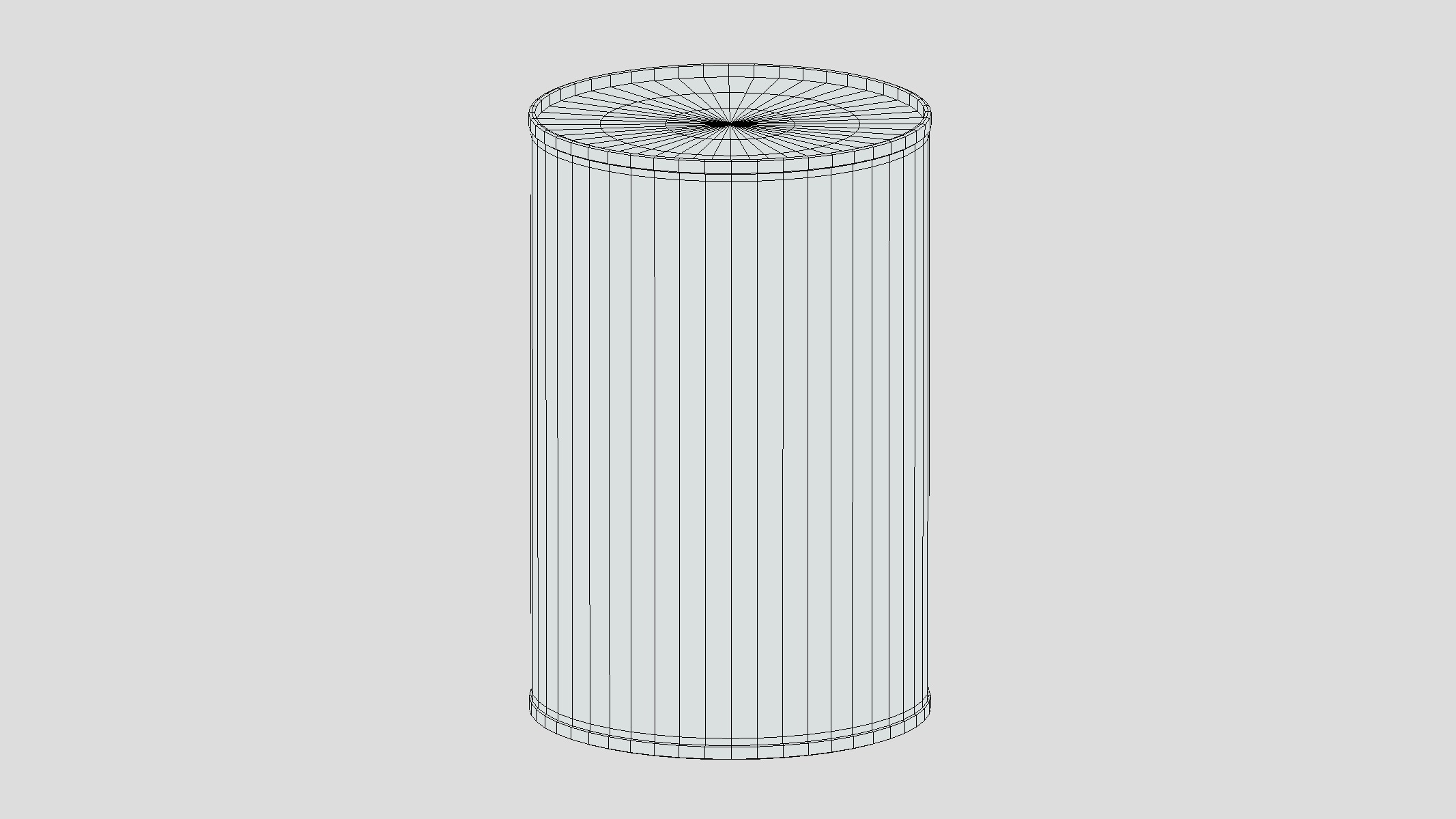 Vegetables Canned Low Poly Low-poly 3D model_3