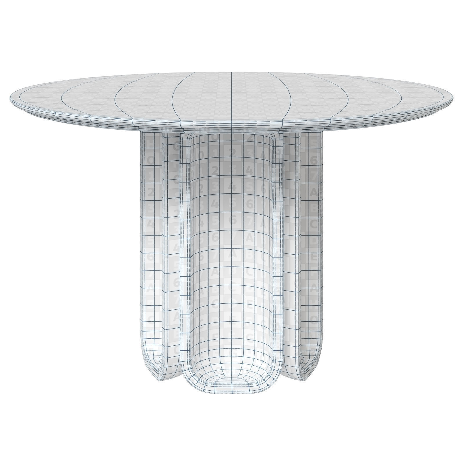 CB2 dining table Angeli 3D model_5