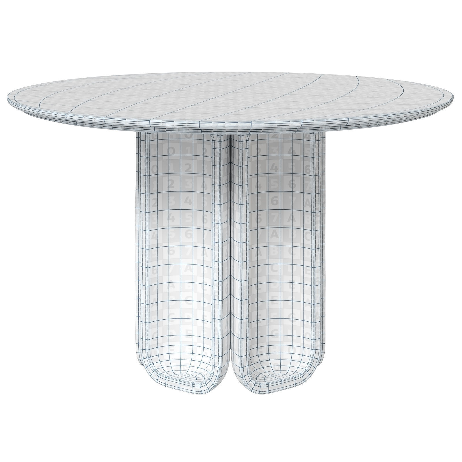 CB2 dining table Angeli 3D model_6