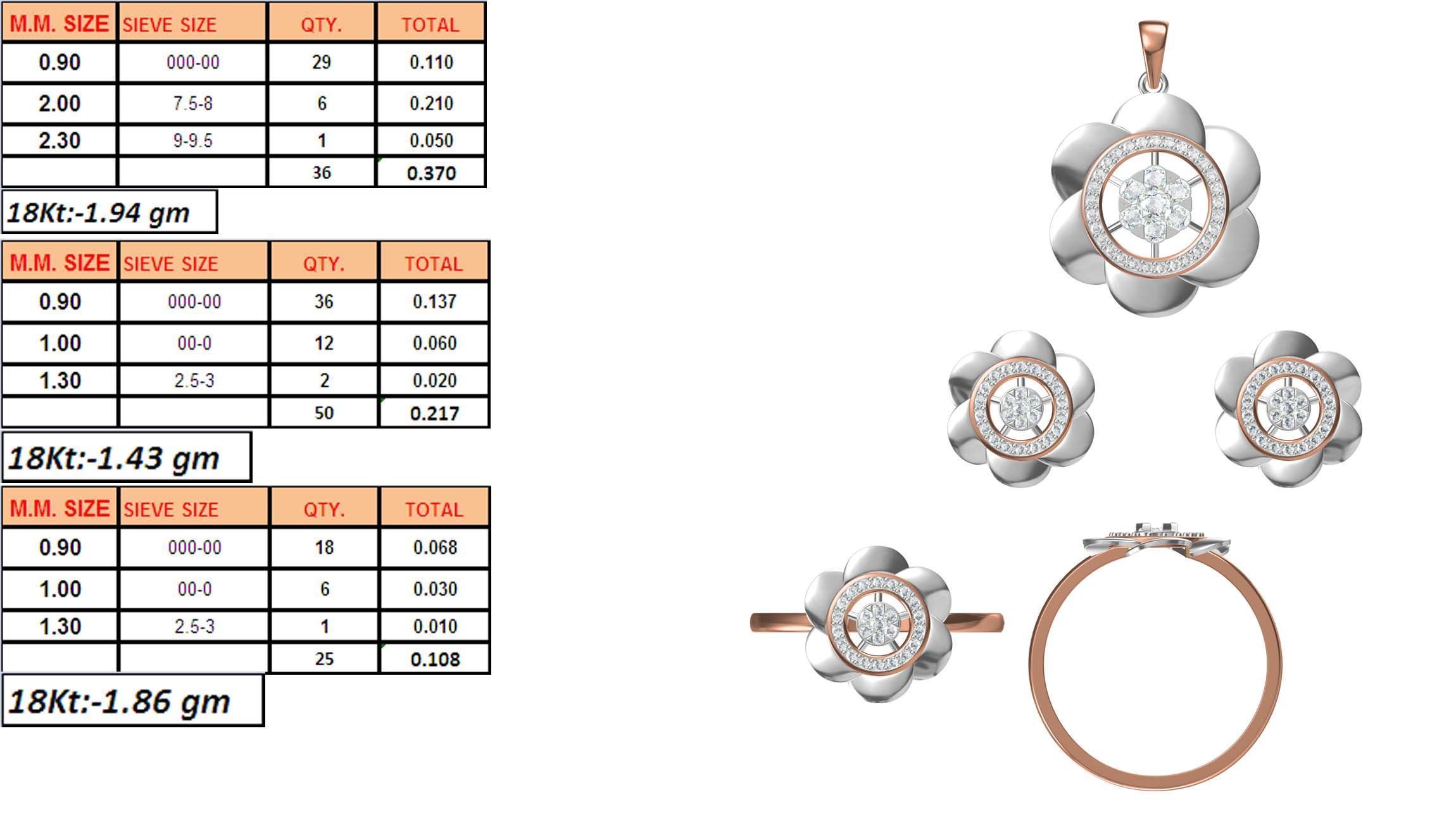 Light Minimalist Diamond Earrings 3D print model_6