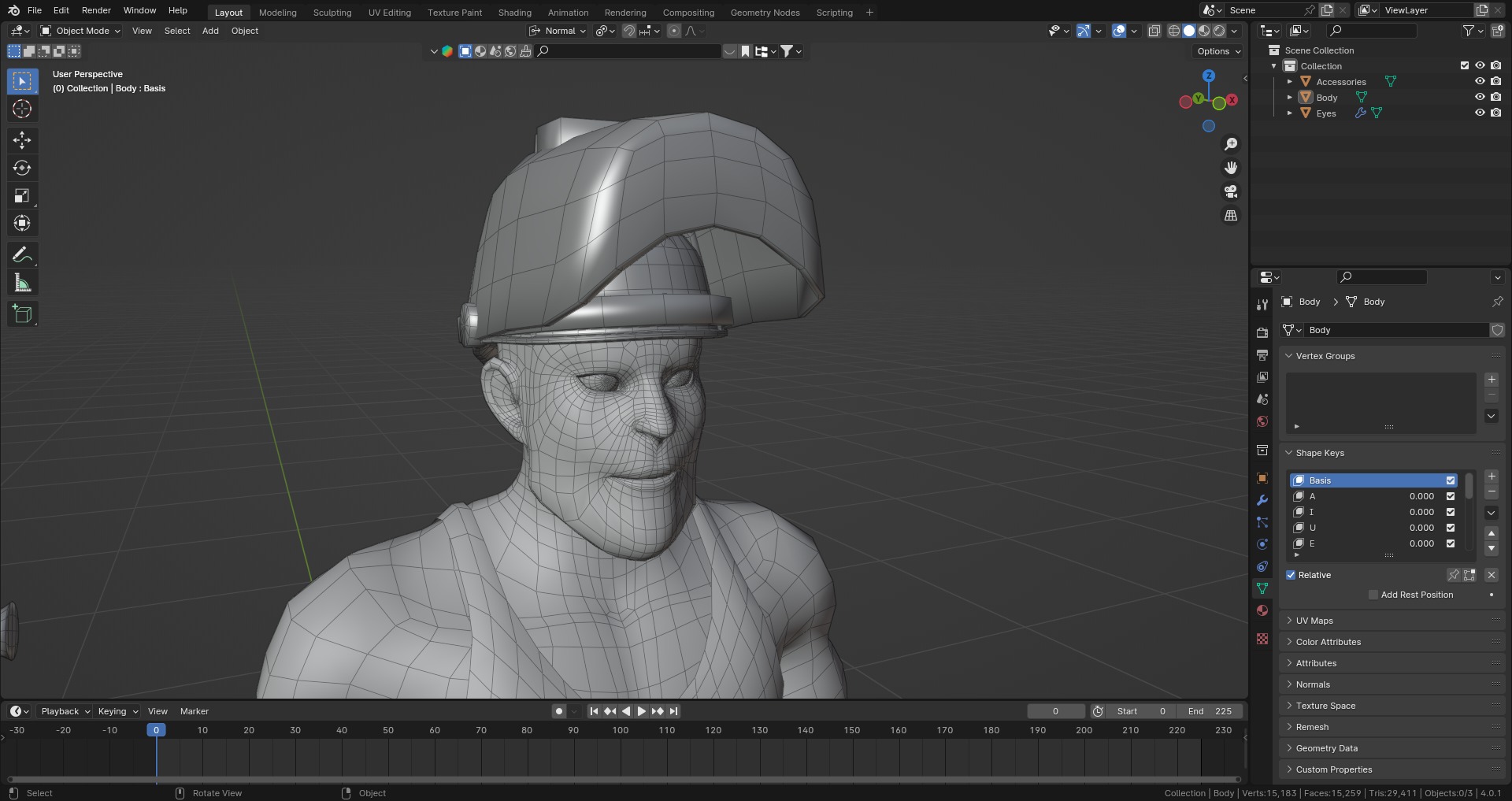 Construction Jobs - Iron Worker Low-poly 3D model_7