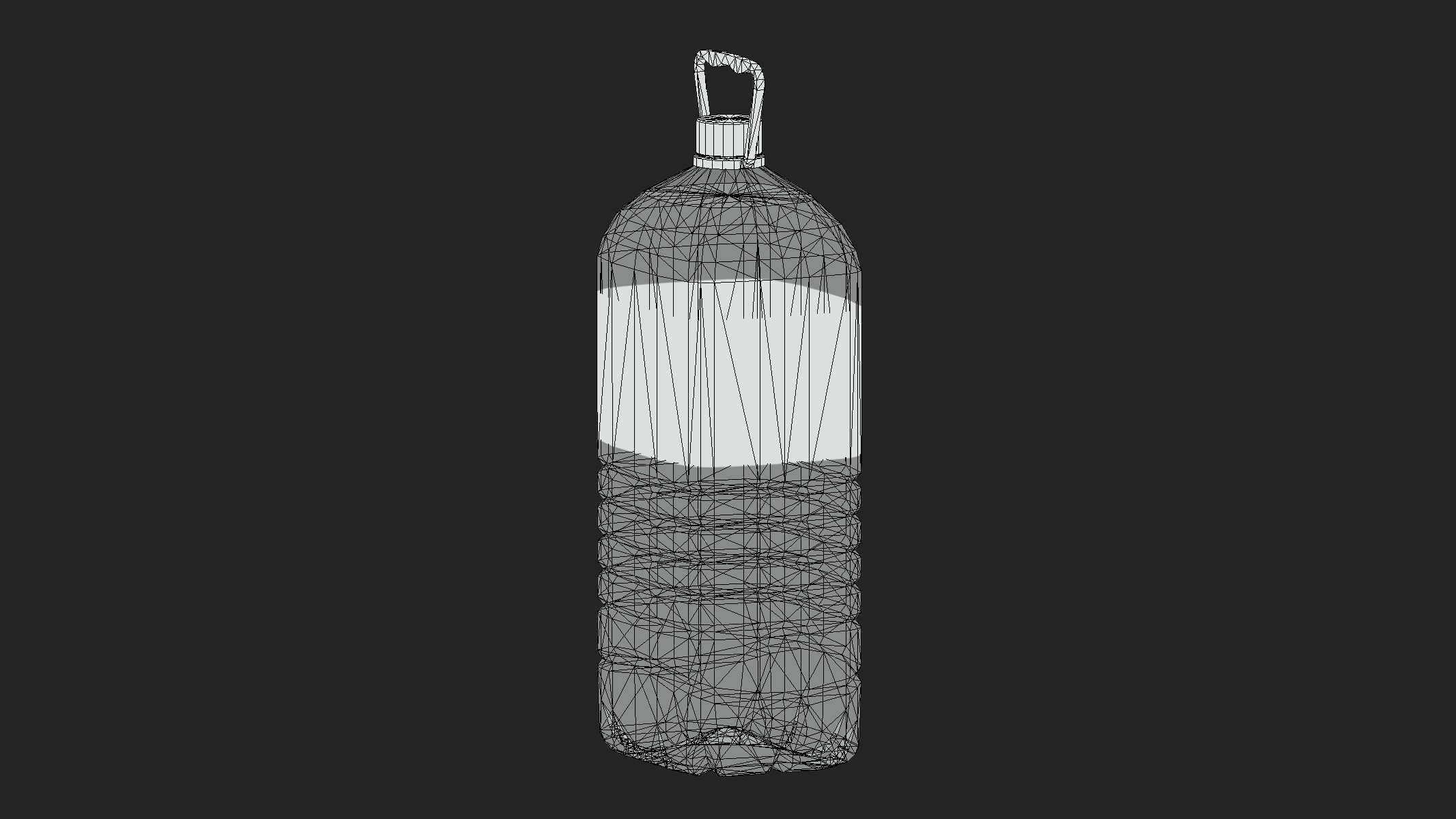 Water Bottle 5L Low Poly 3D model_5