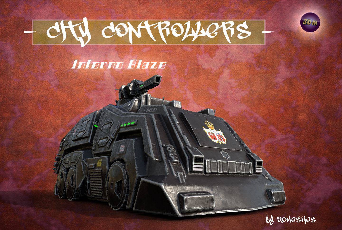 City Controllers - Inferno Blaze - PBR lowpoly Low-poly 3D model_30