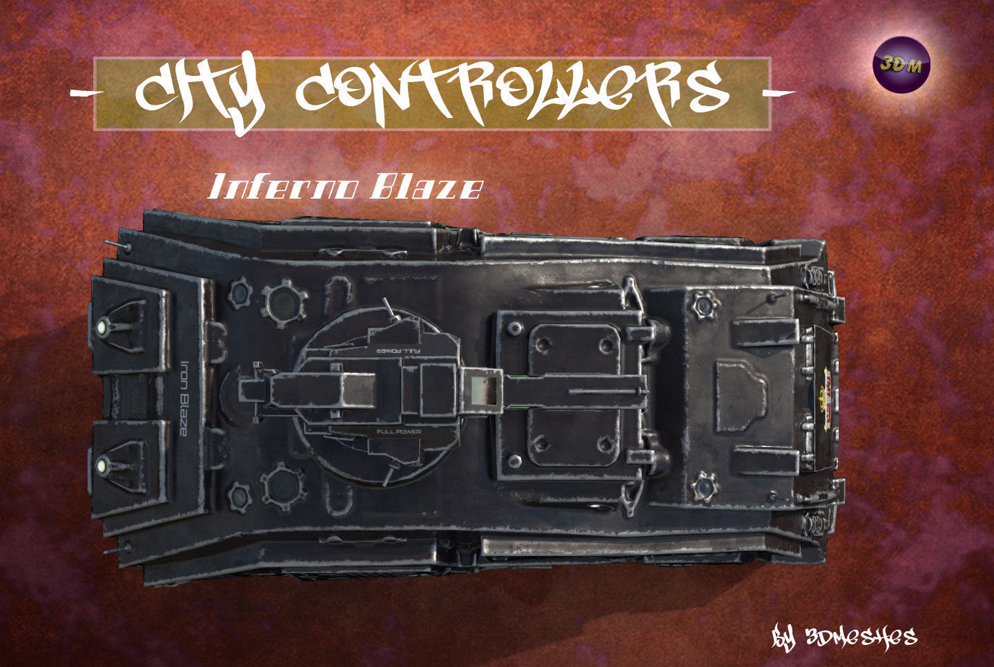 City Controllers - Inferno Blaze - PBR lowpoly Low-poly 3D model_32