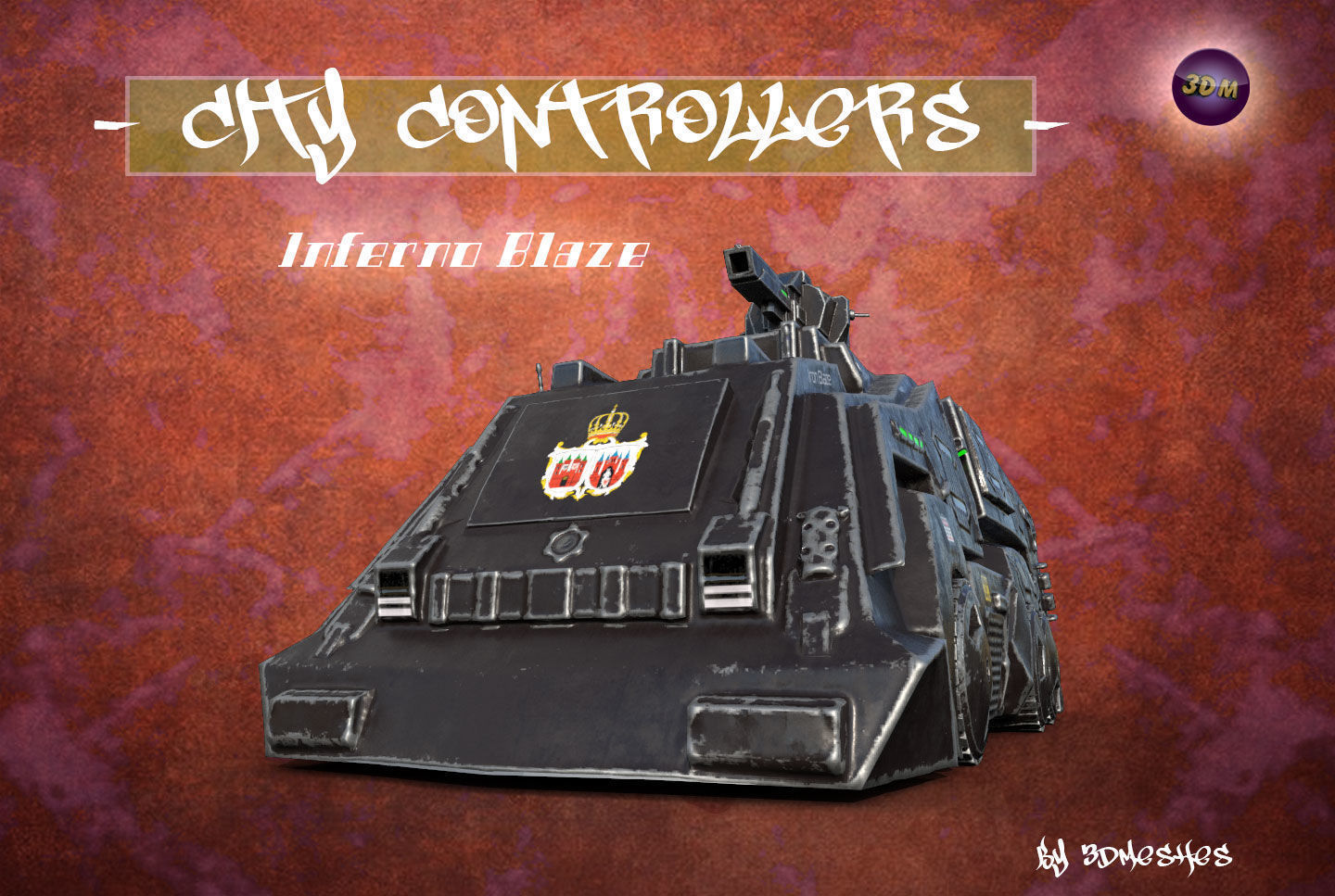 City Controllers - Inferno Blaze - PBR lowpoly Low-poly 3D model_29