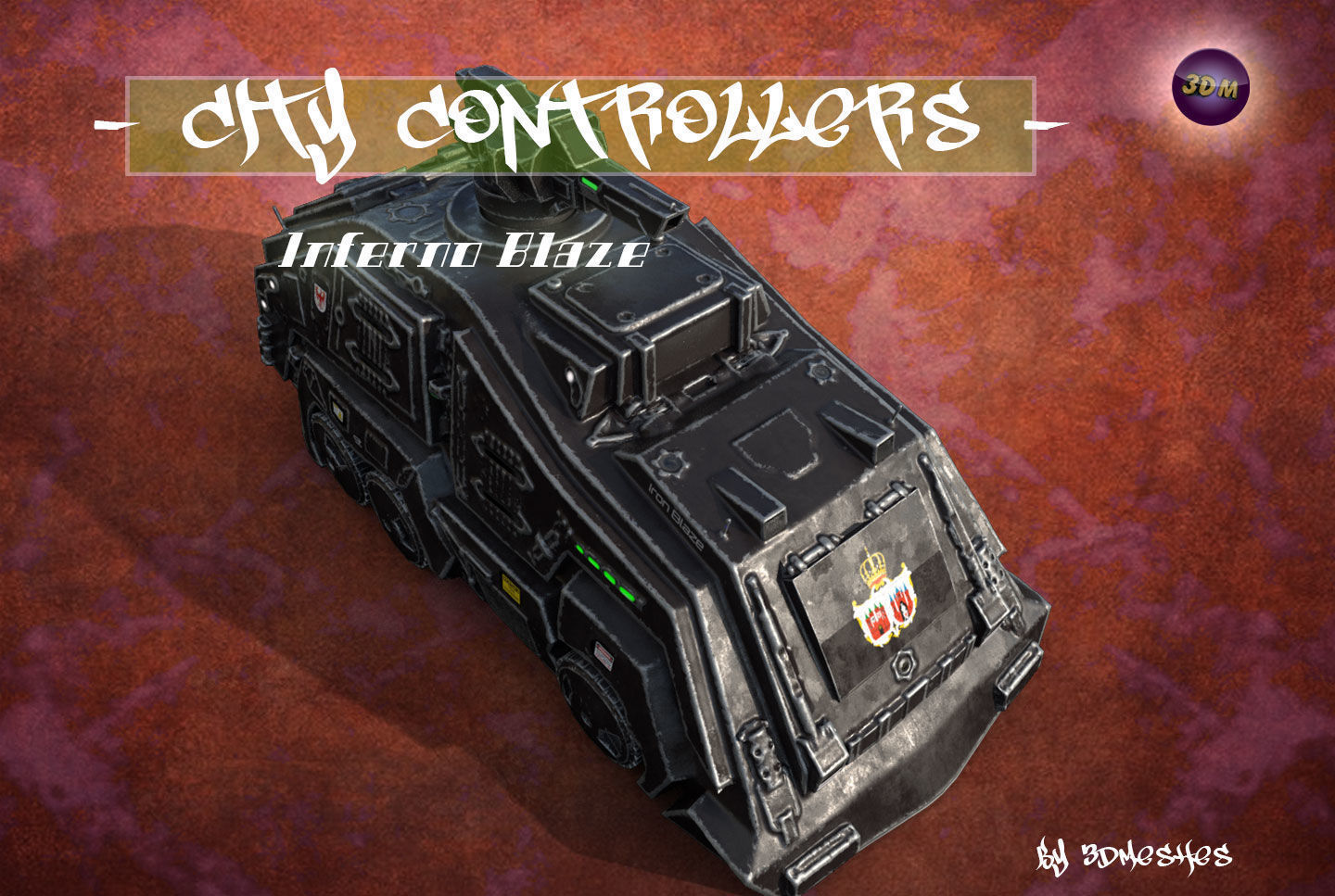 City Controllers - Inferno Blaze - PBR lowpoly Low-poly 3D model_31