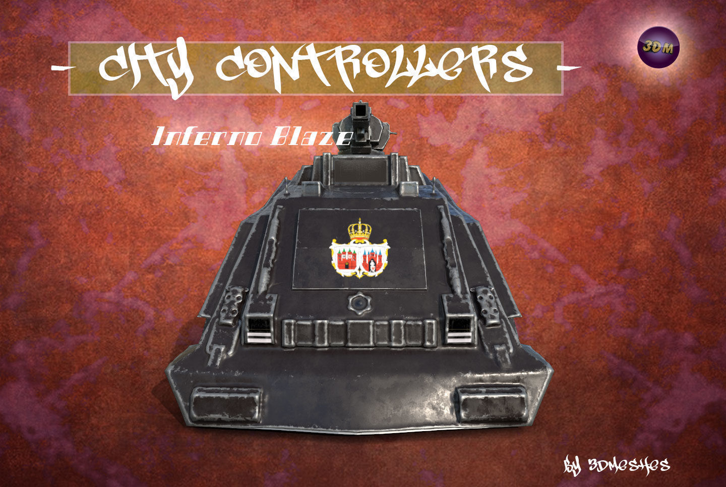 City Controllers - Inferno Blaze - PBR lowpoly Low-poly 3D model_23