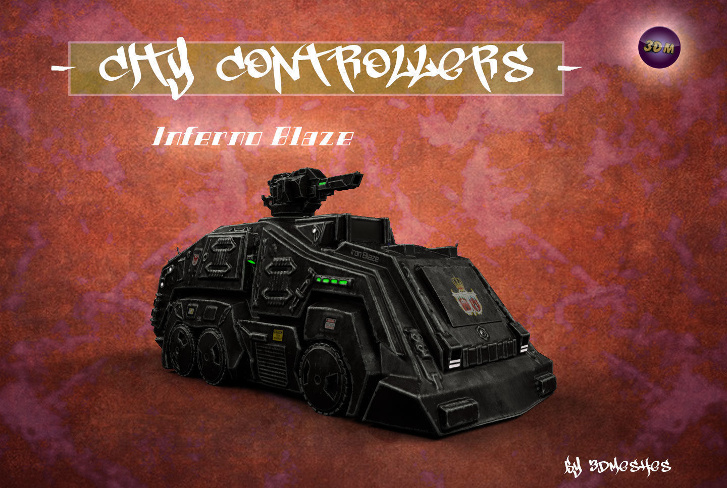 City Controllers - Inferno Blaze - PBR lowpoly Low-poly 3D model_33