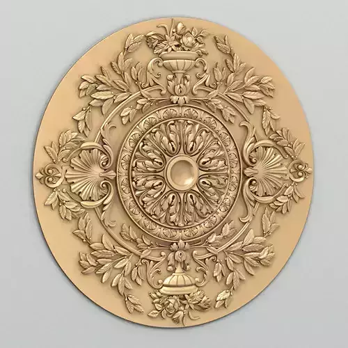 Round rosette 055 3D model