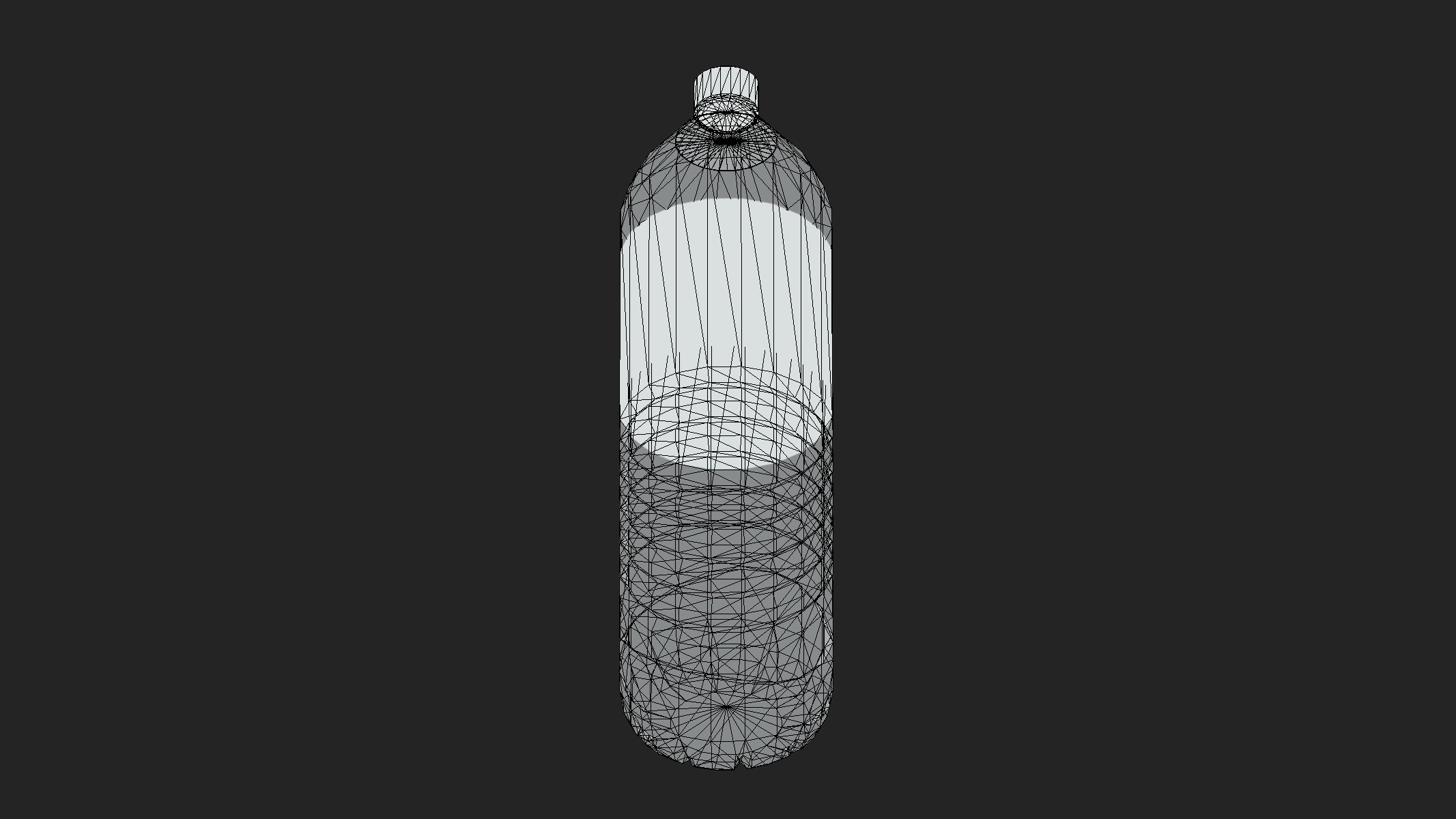Water Bottle 16OZ Low Poly Low-poly 3D model_11