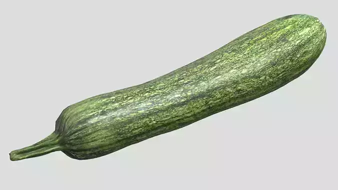 Zucchino Low Poly Low-poly 3D model