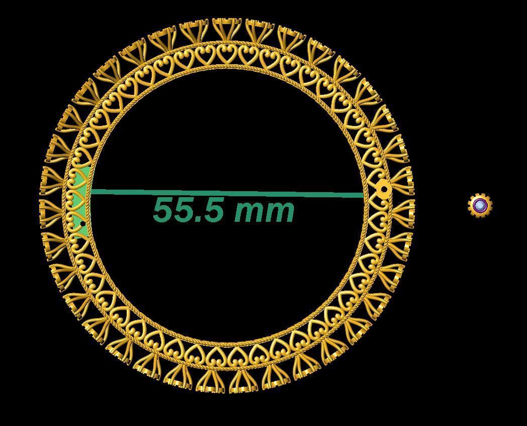 pacheli diamond bangles 3D print model_6