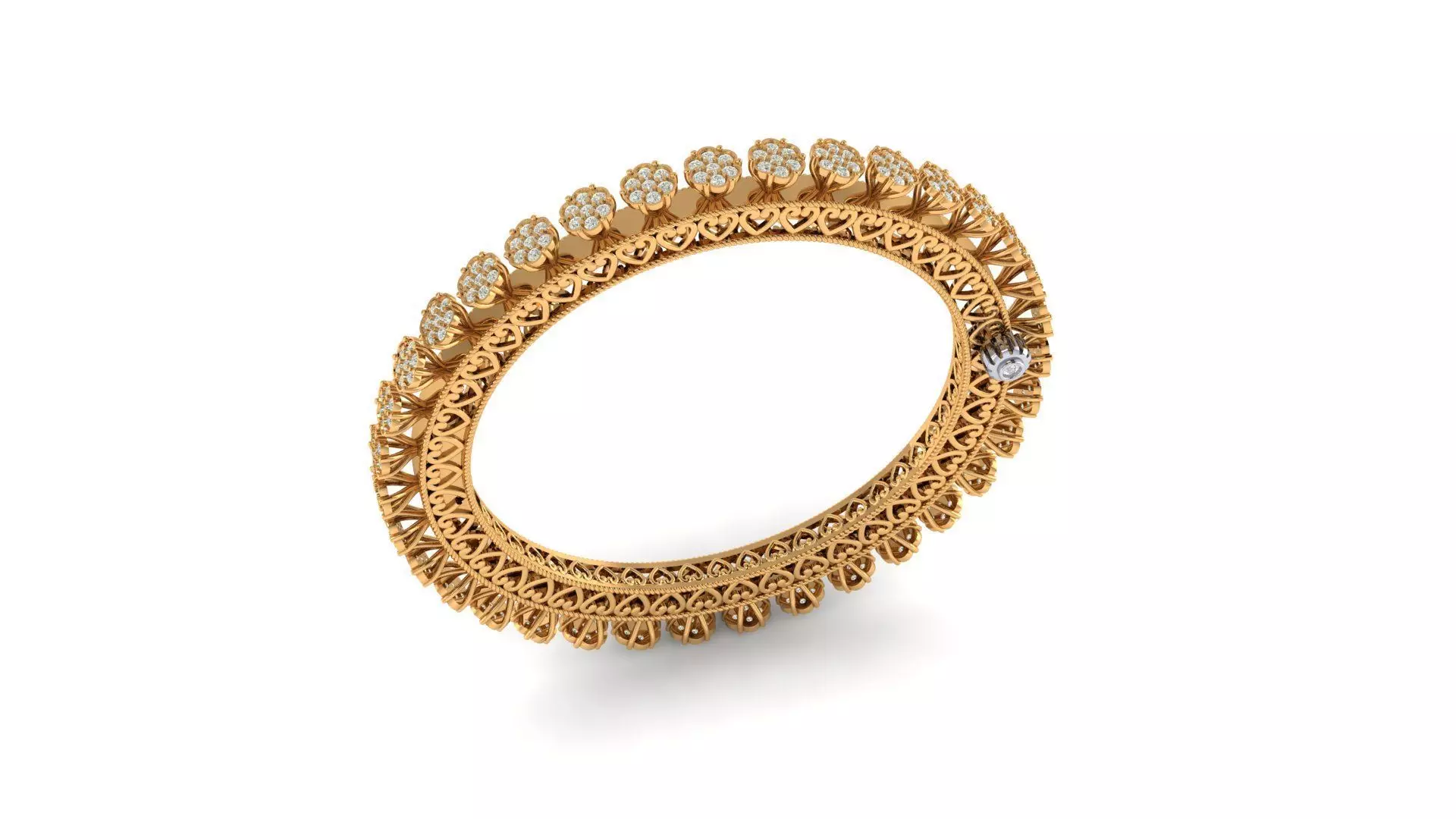 pacheli diamond bangles 3D print model_0