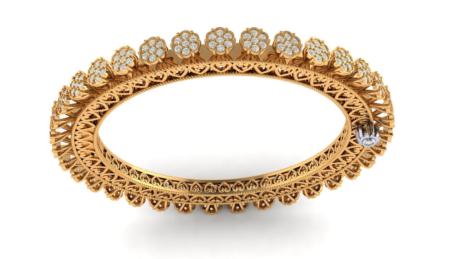 pacheli diamond bangles 3D print model_2