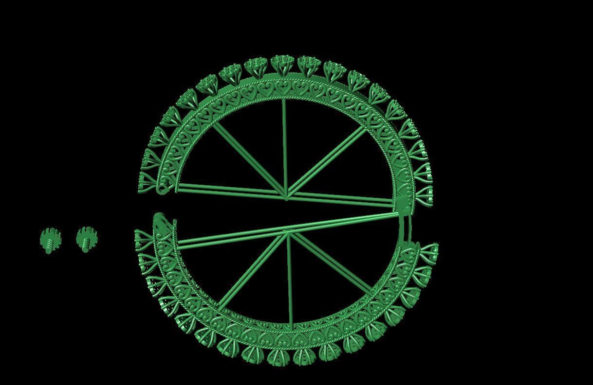 pacheli diamond bangles 3D print model_7