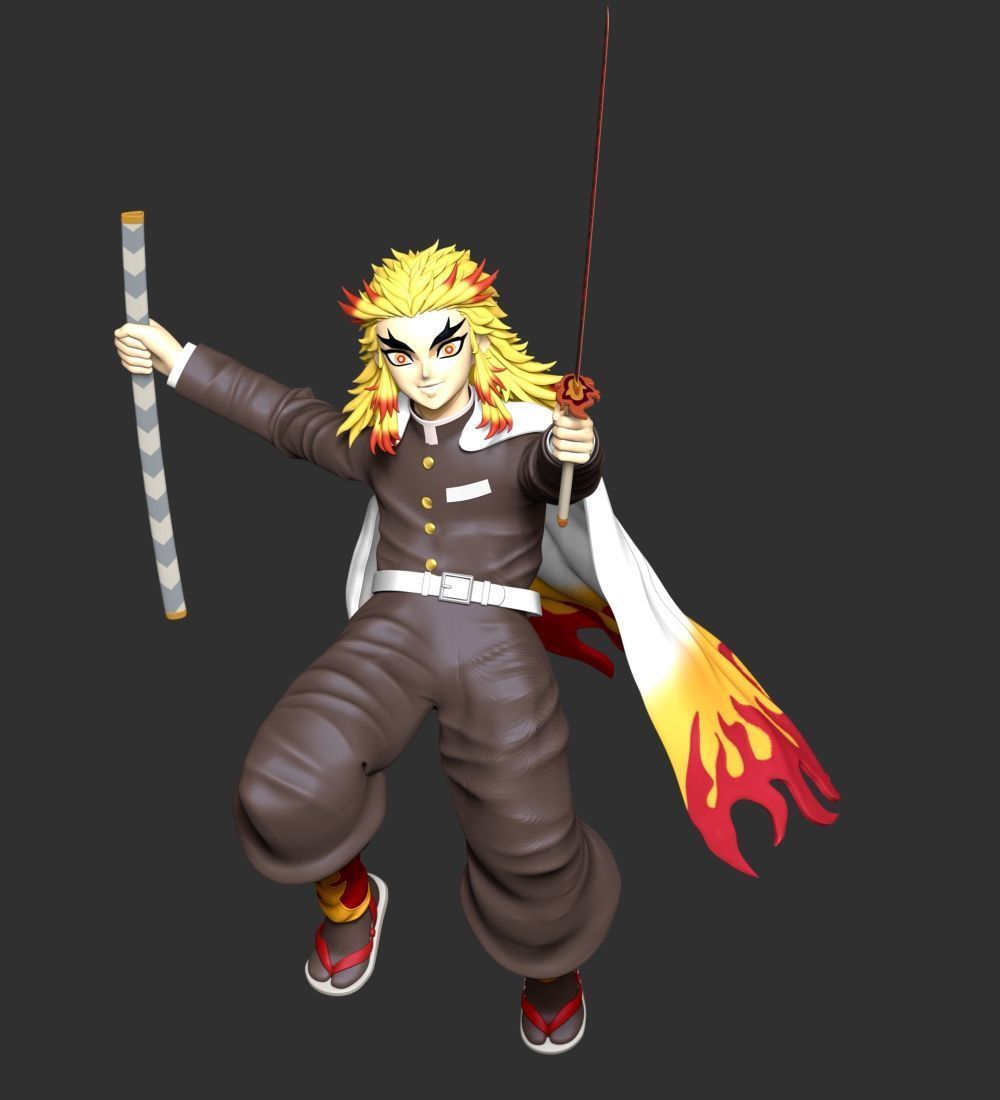Kyojuro Rengoku - Kimetsu no Yaiba 3D print model_3