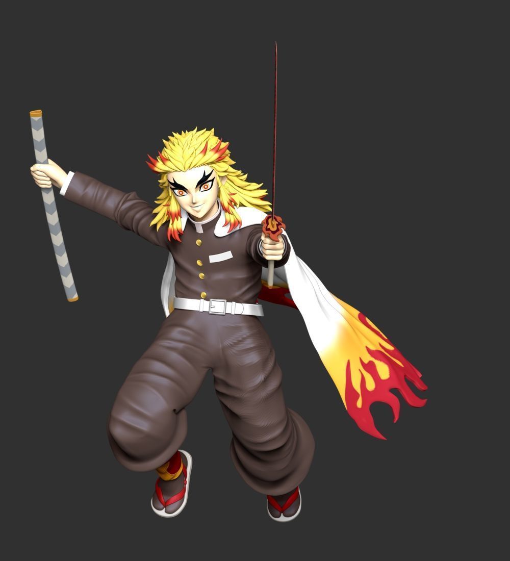 Kyojuro Rengoku - Kimetsu no Yaiba 3D print model_7