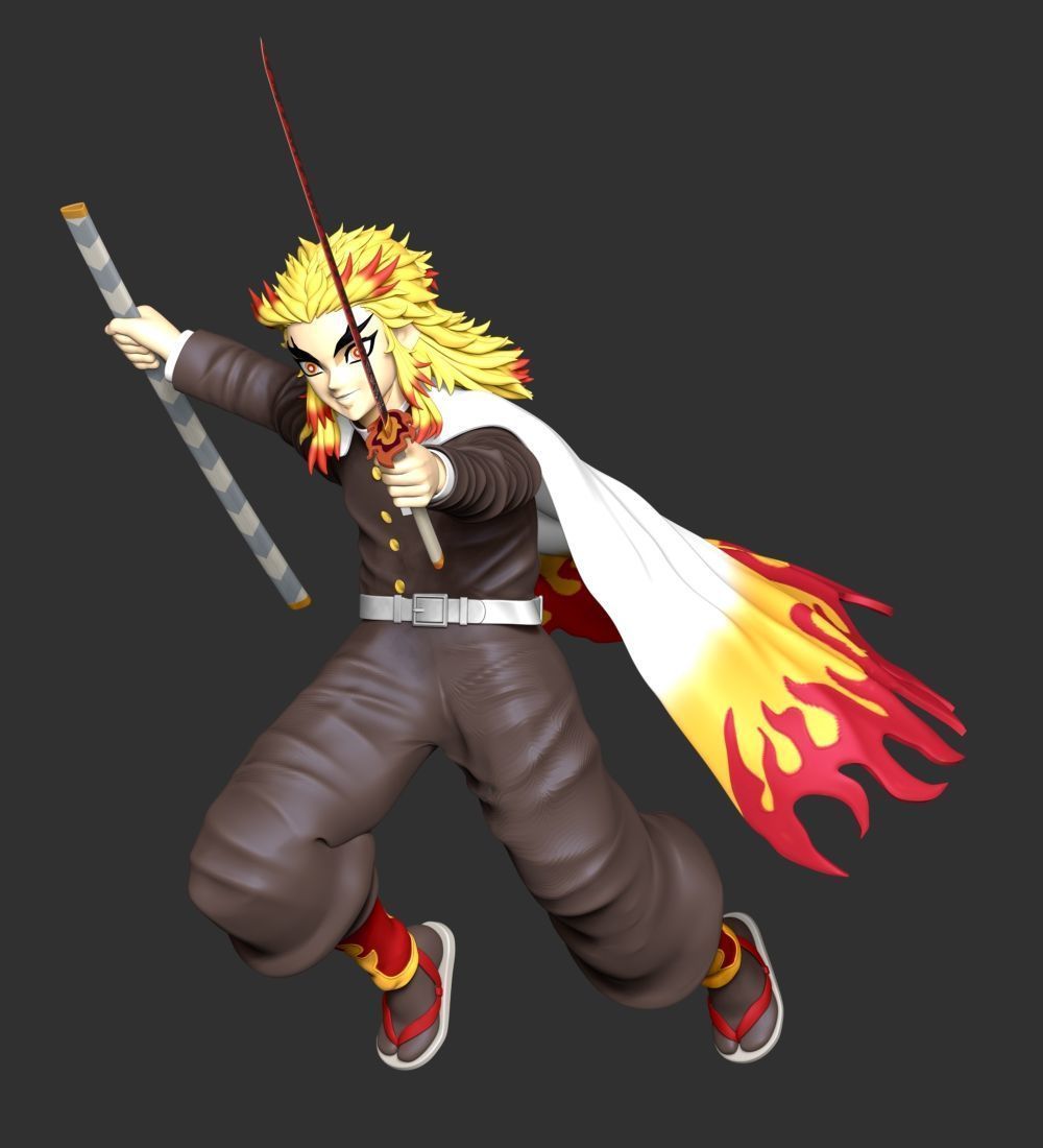 Kyojuro Rengoku - Kimetsu no Yaiba 3D print model_4