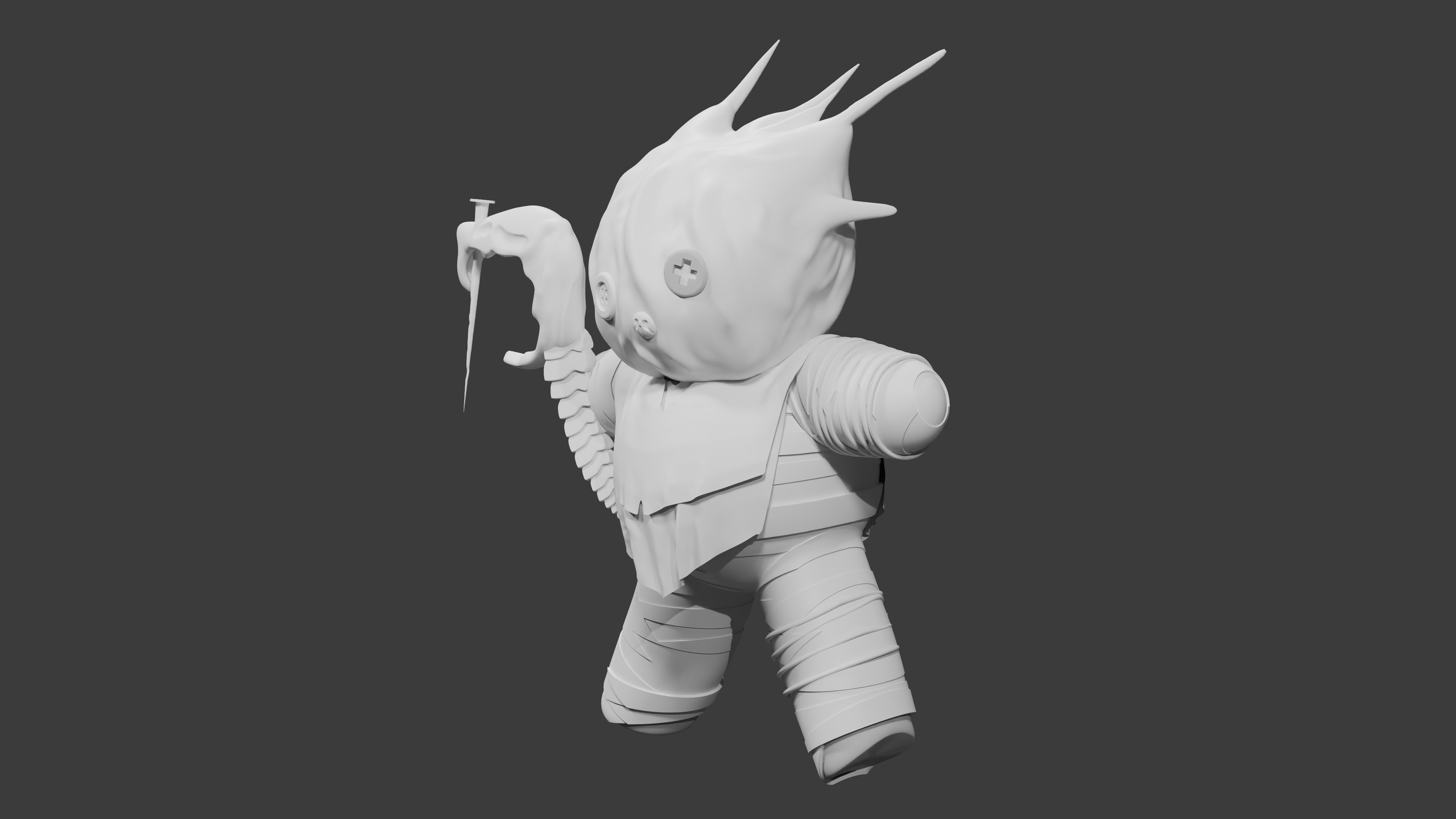 The Wraith doll - Dead by Daylight 3D print model_3
