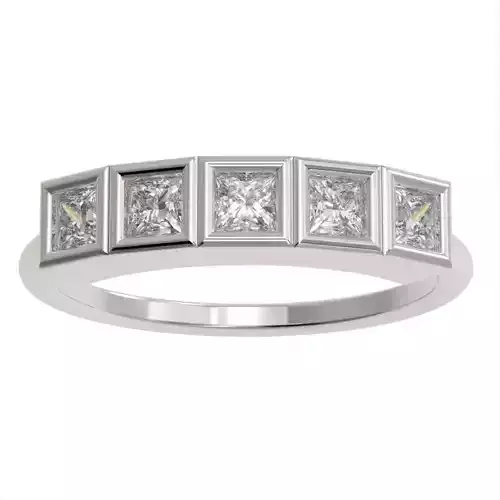 Princess cut bezel ring N8 3D print model
