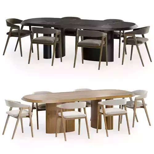 trevor chair with PADIGLIONI table