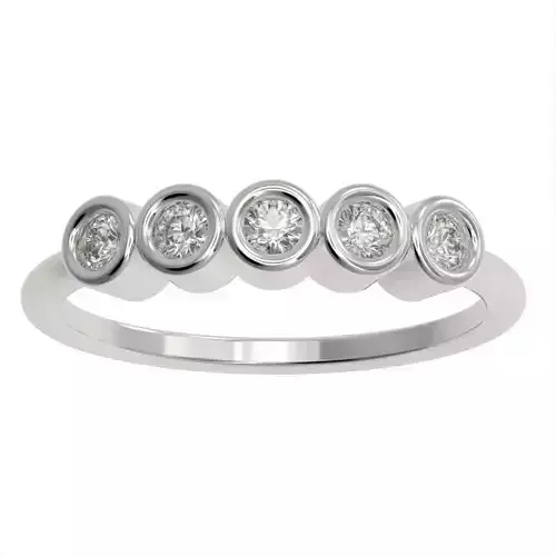 Round cut bezel ring N9 3D print model