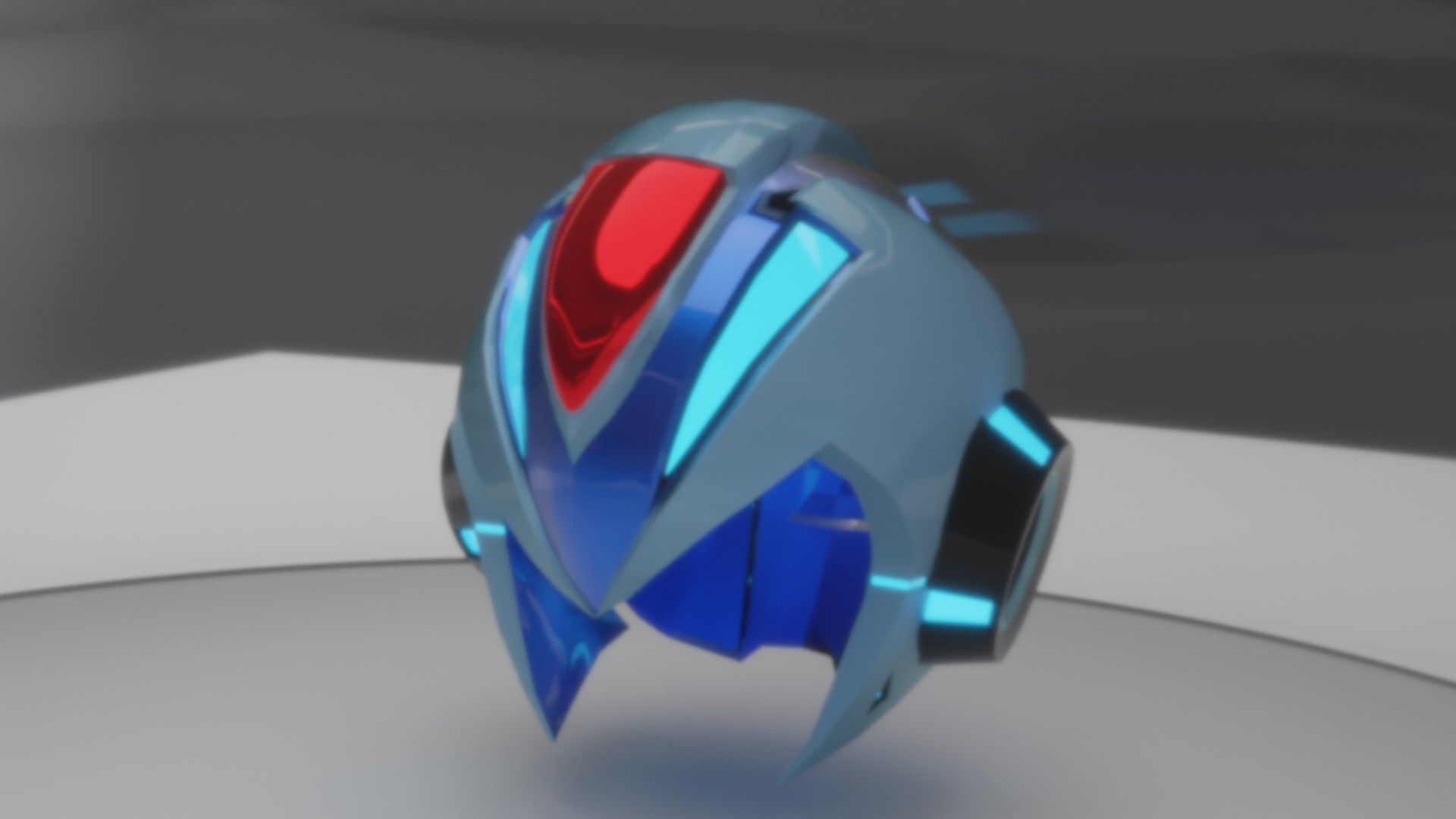 Megaman X Version Ka Helmet 3D model_7