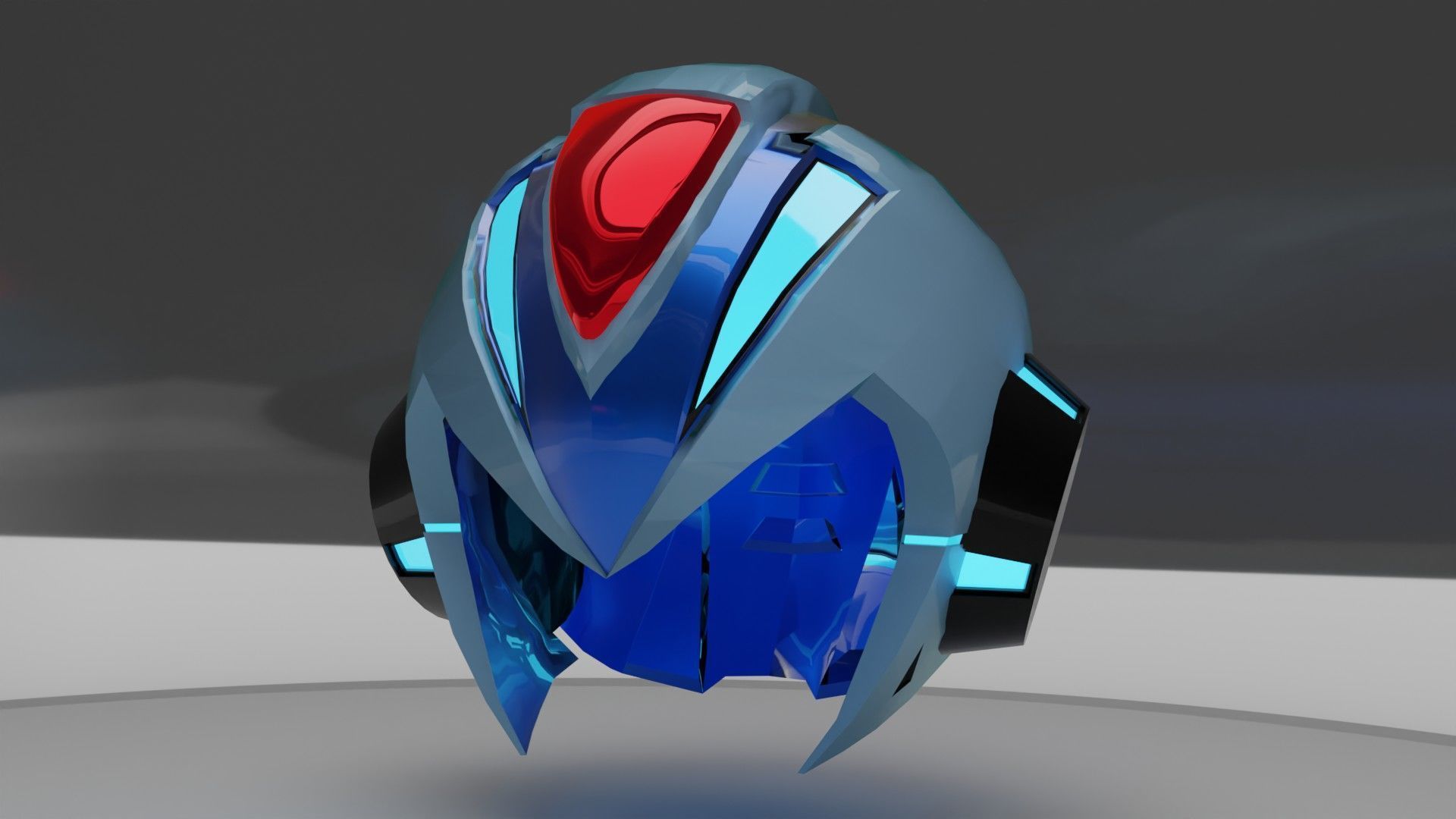 Megaman X Version Ka Helmet 3D model_6