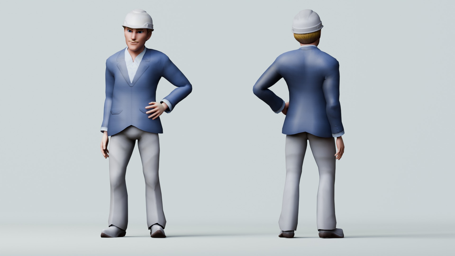 Construction Jobs - Project Owner Low-poly 3D model_3