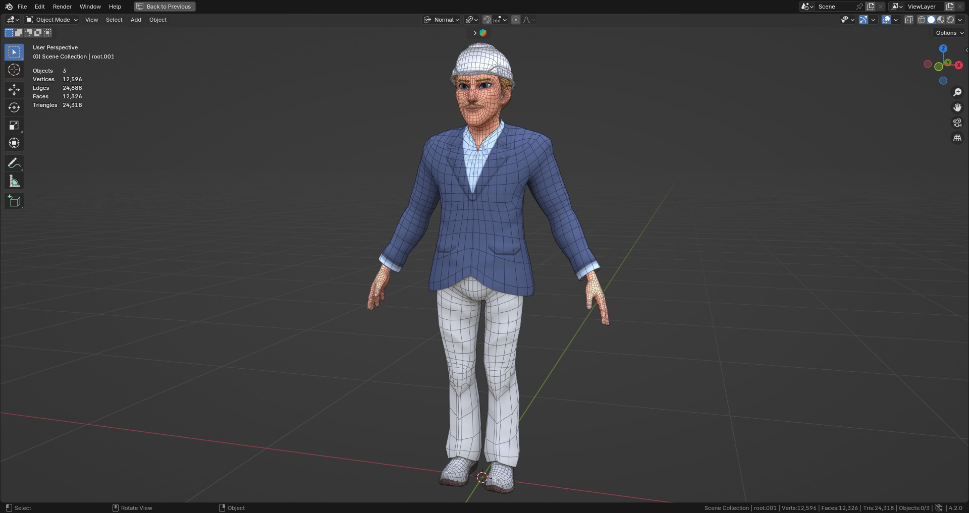 Construction Jobs - Project Owner Low-poly 3D model_9