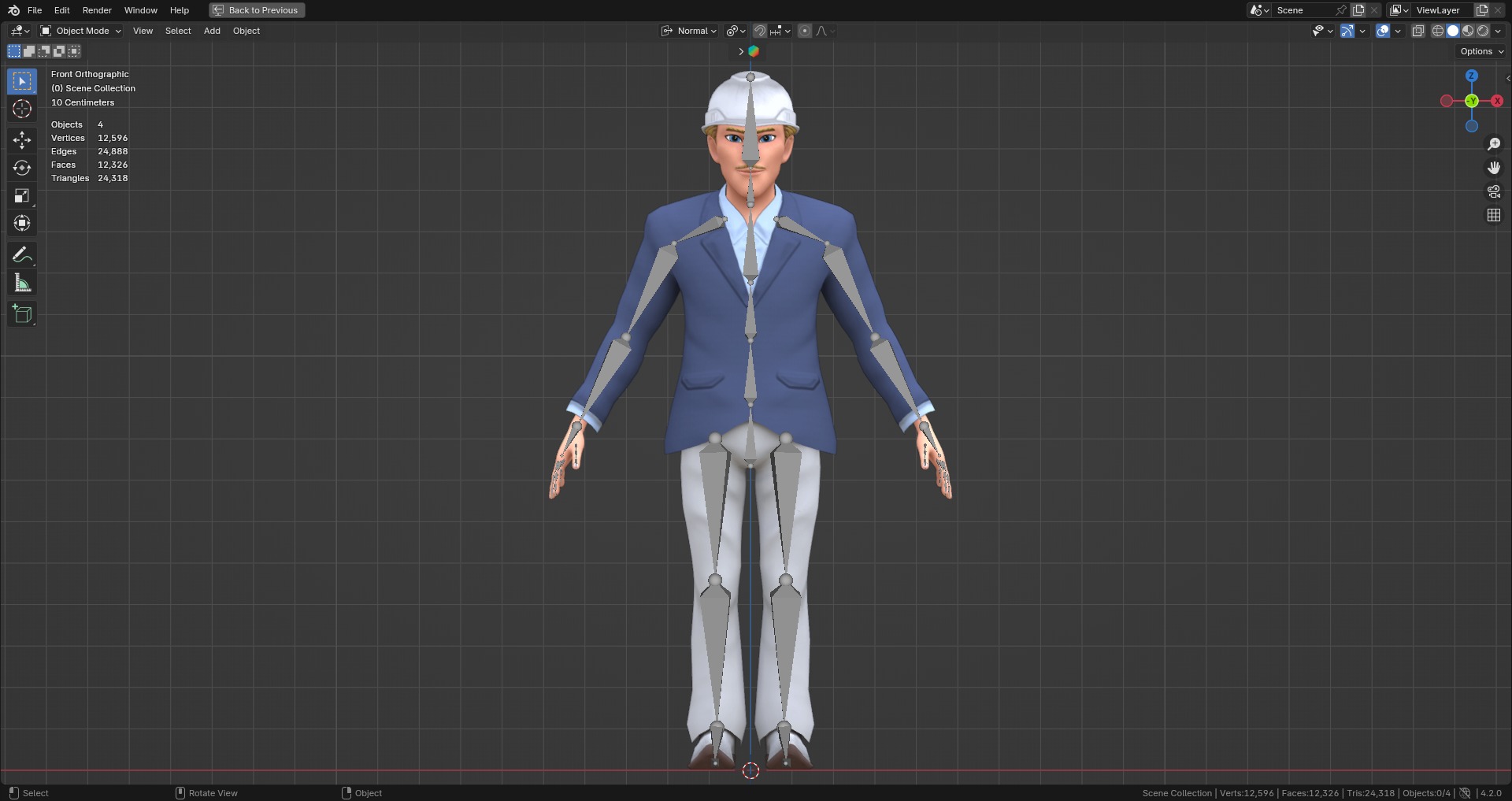 Construction Jobs - Project Owner Low-poly 3D model_12