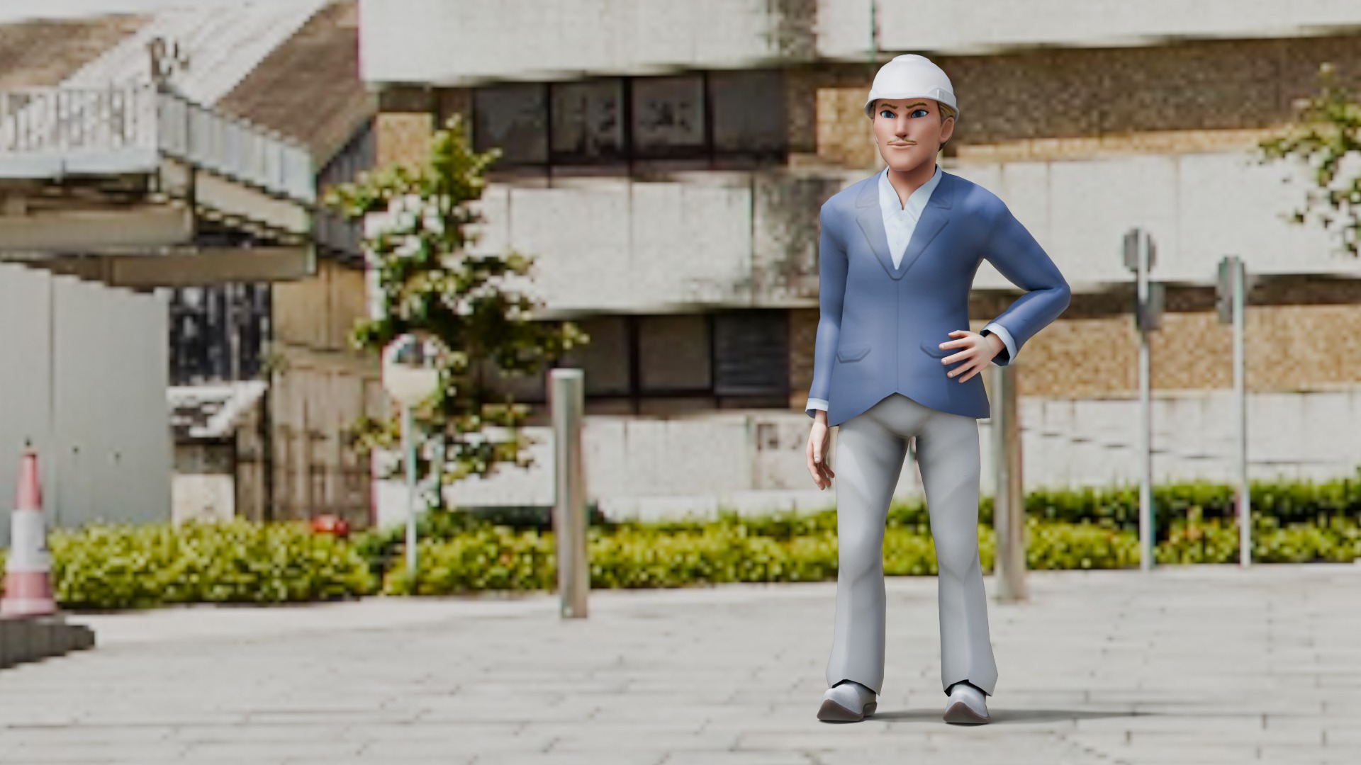 Construction Jobs - Project Owner Low-poly 3D model_7