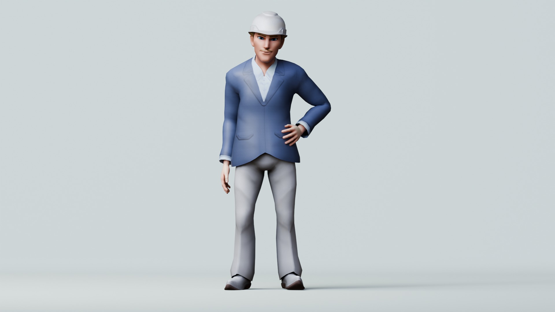 Construction Jobs - Project Owner Low-poly 3D model_2