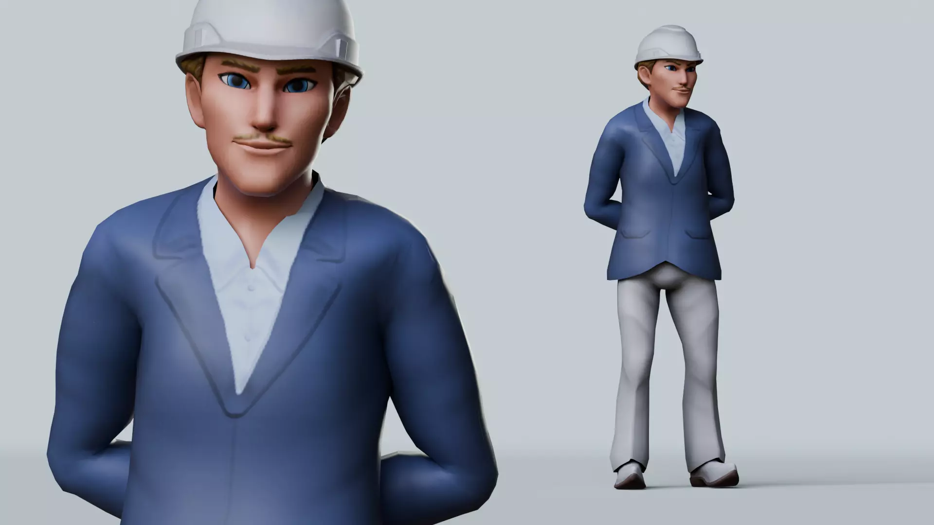 Construction Jobs - Project Owner Low-poly 3D model_0