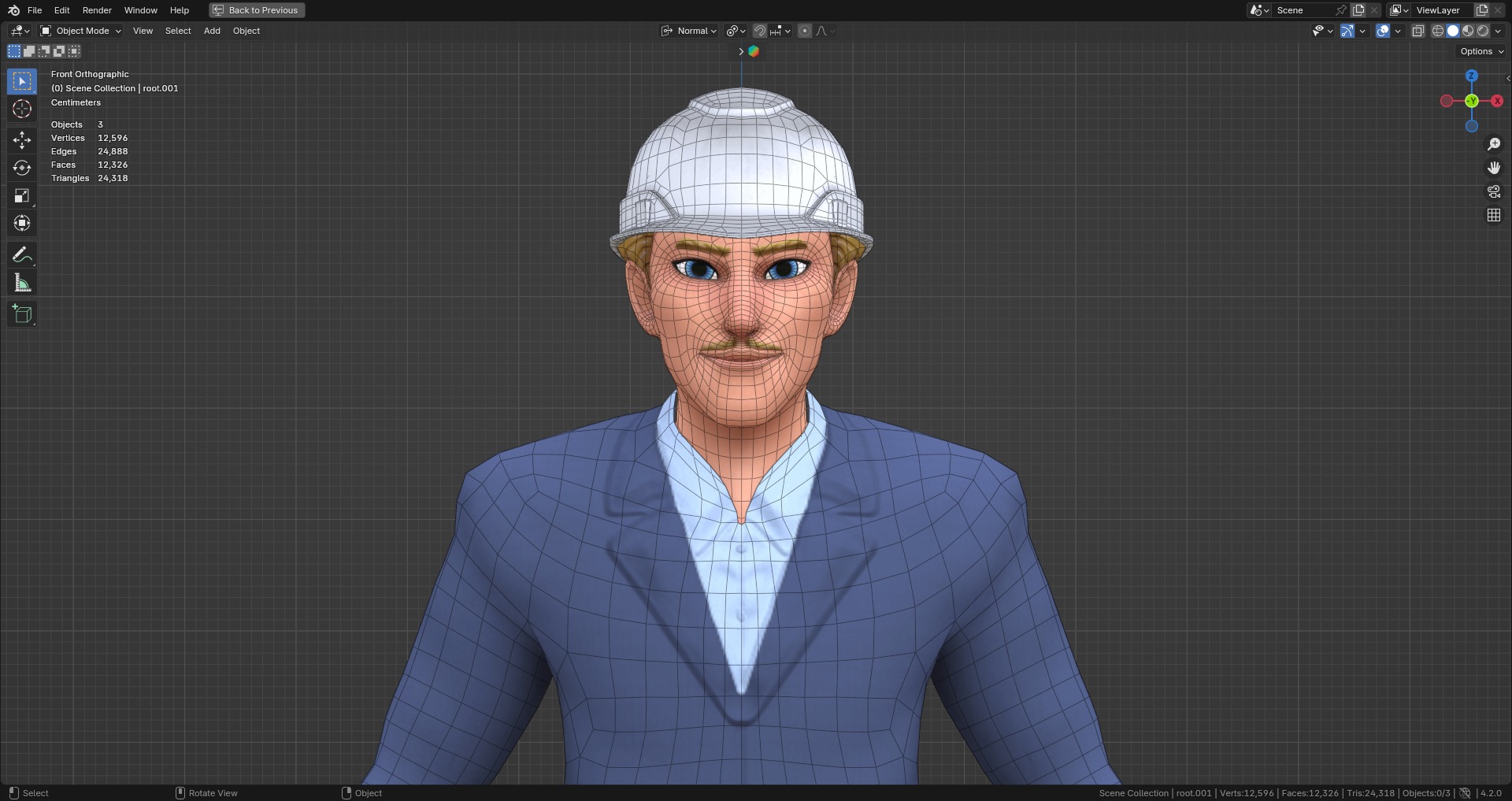 Construction Jobs - Project Owner Low-poly 3D model_8