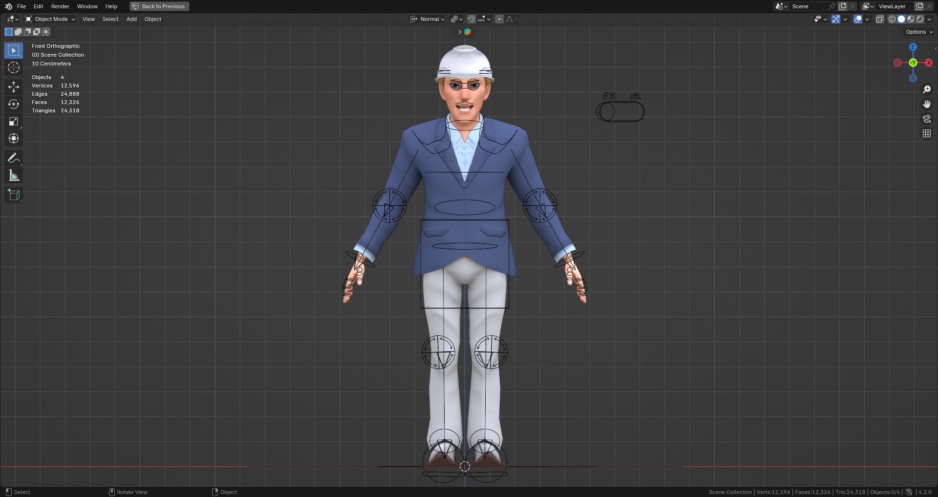 Construction Jobs - Project Owner Low-poly 3D model_4