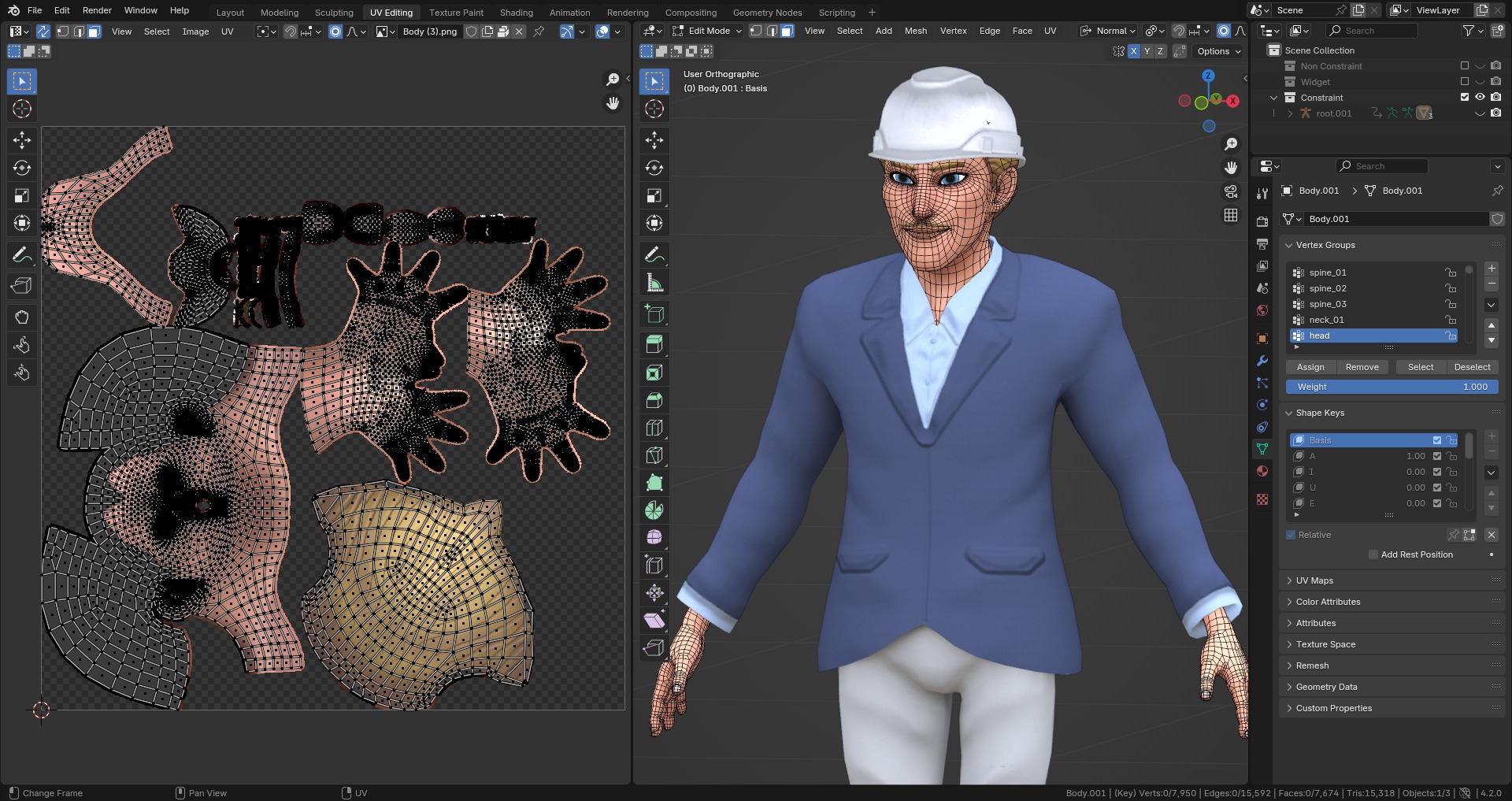 Construction Jobs - Project Owner Low-poly 3D model_11