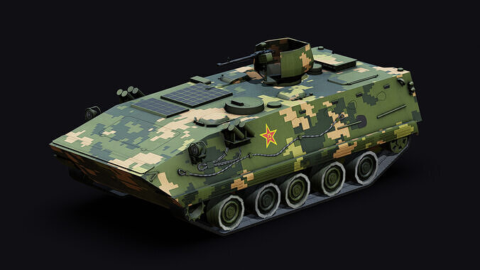 Type 89 AFV Low-poly 3D model