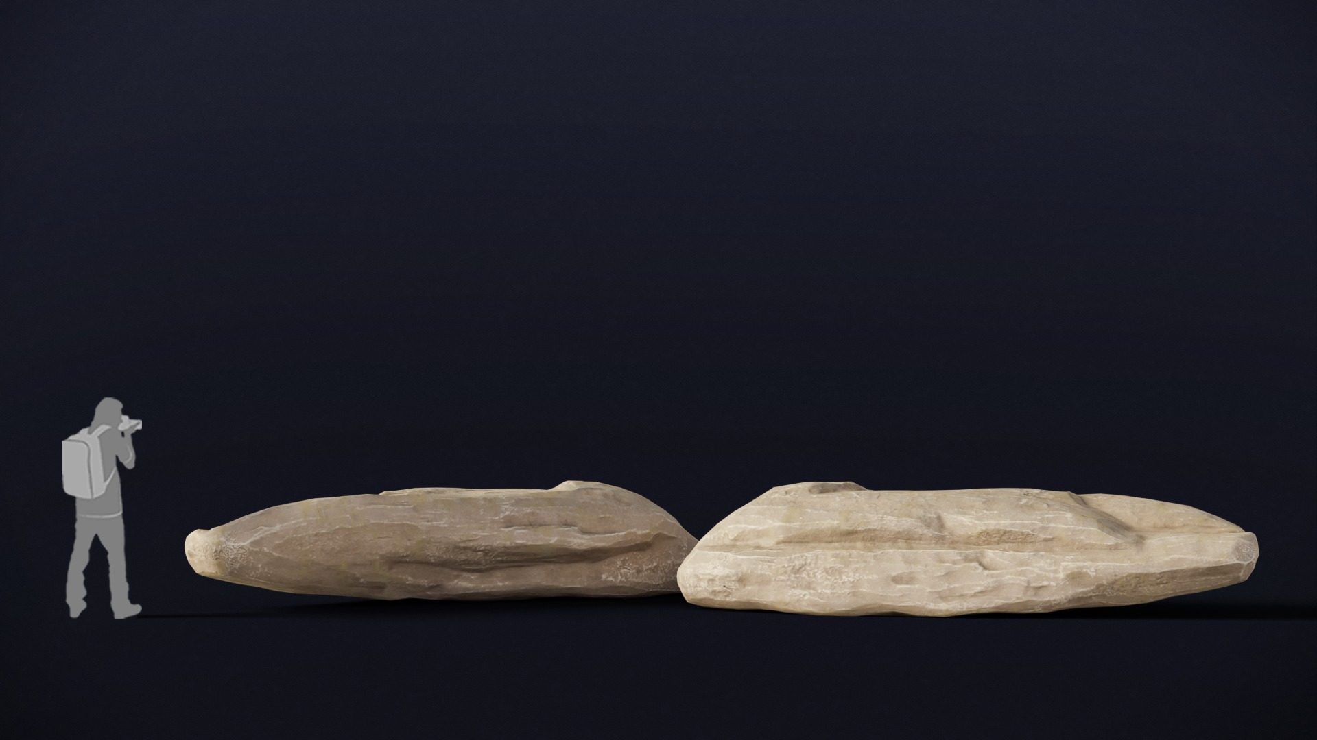 15 Stylized Grey Rocks Low Poly 3D Assets for Games and VR Low-poly 3D model_11