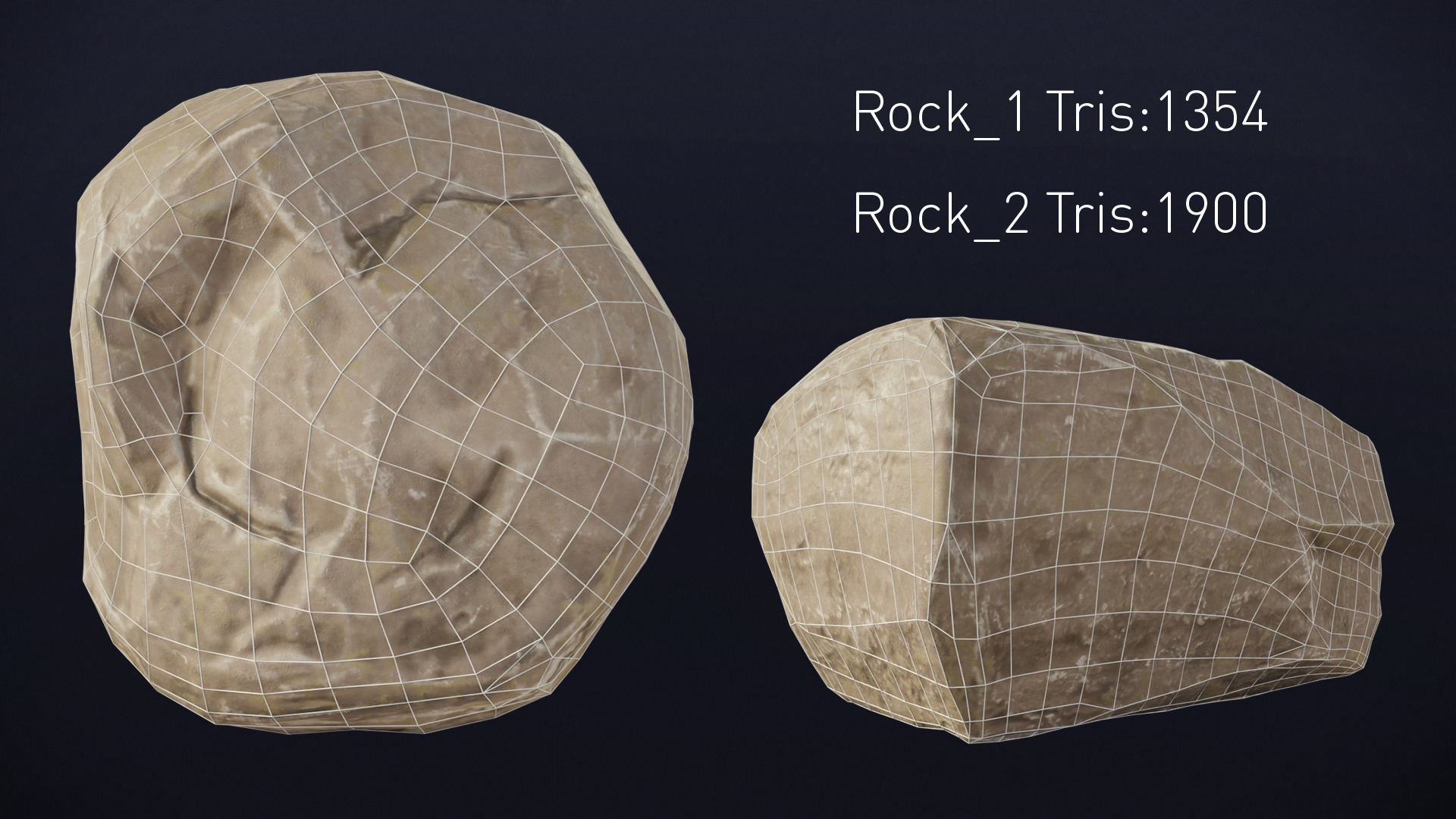 15 Stylized Grey Rocks Low Poly 3D Assets for Games and VR Low-poly 3D model_17