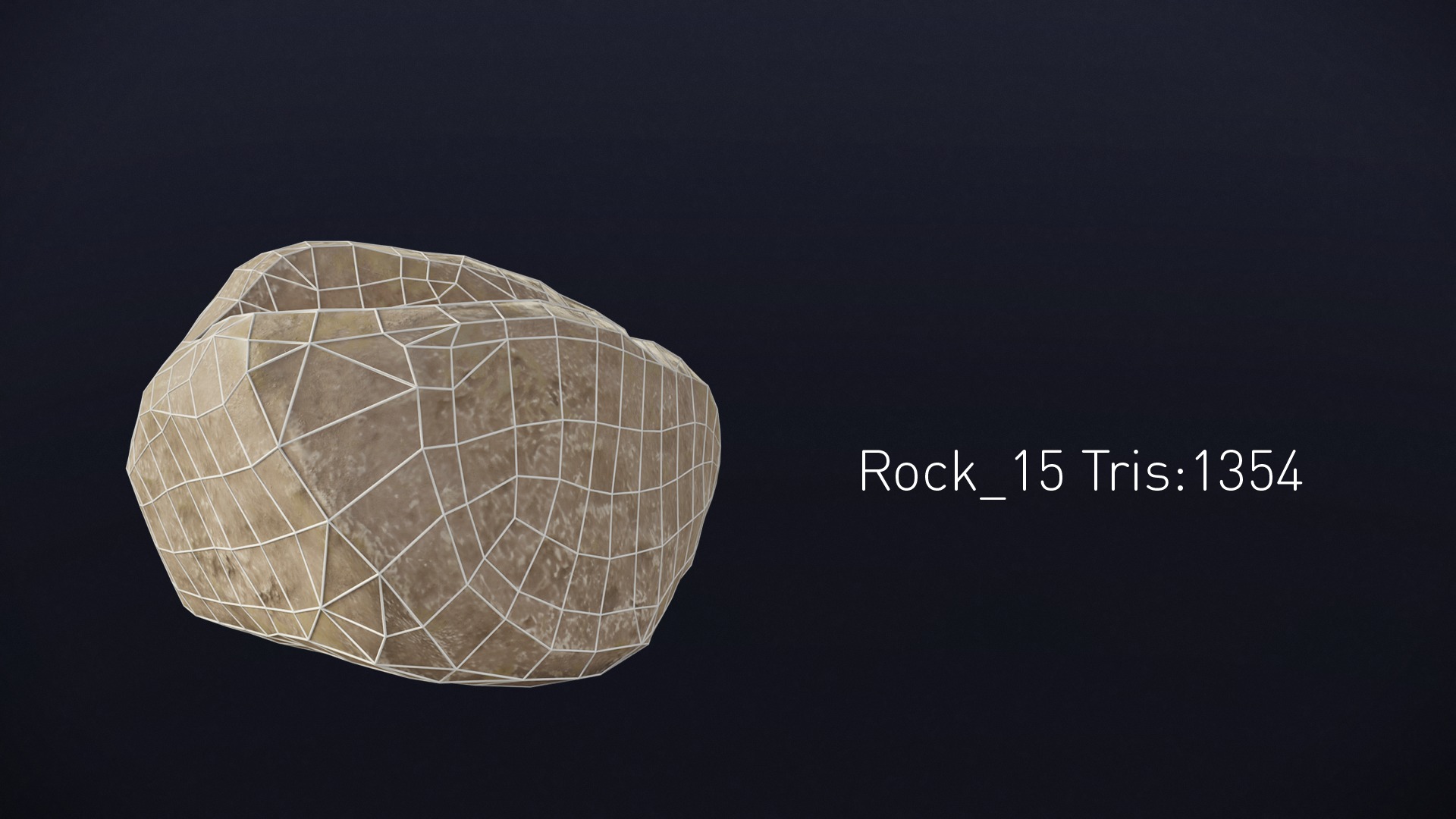 15 Stylized Grey Rocks Low Poly 3D Assets for Games and VR Low-poly 3D model_24