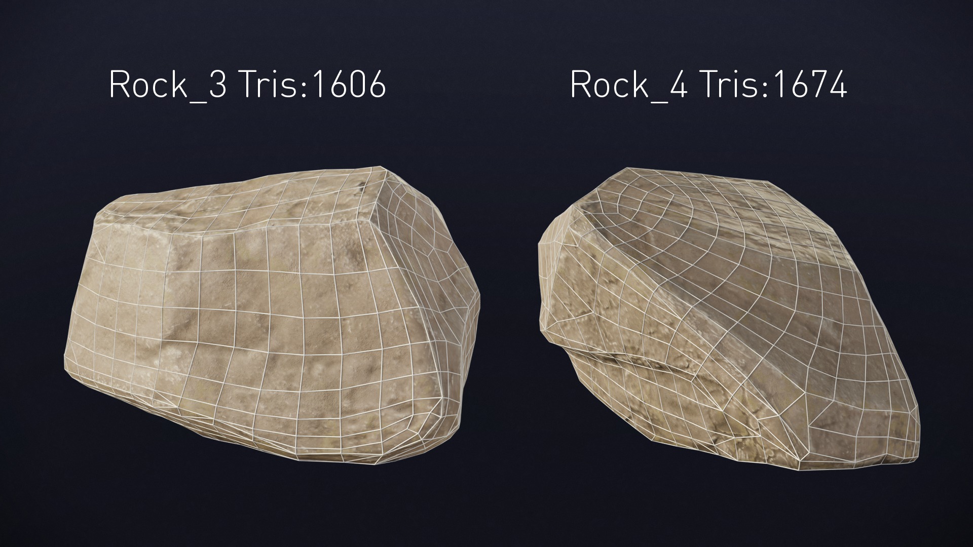 15 Stylized Grey Rocks Low Poly 3D Assets for Games and VR Low-poly 3D model_18